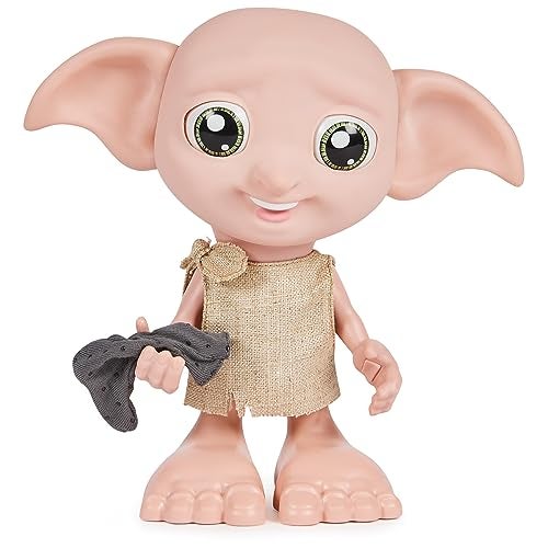 Wizarding World Harry Potter Interactive Magical Dobby Elf Doll with Sock over 30 Sounds Phrases 85inch Kids Toys for Ages 6 and up - Image 1