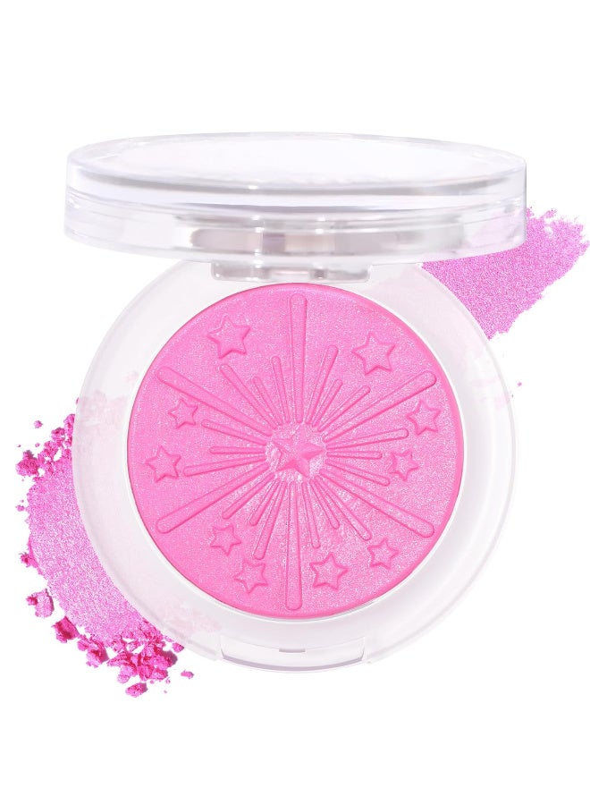 Baked Blush for Cheek, Glow Blushing Palette - Seamless Silky Blendable Powder Blush Makeup Palette, Delivering Long Last Natural Ruddy Complexion, 04 Bubble
