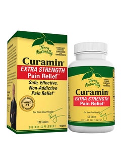 Curamin Extra Strength 120 Vegan Tablets Pain Relief Supplement With Curcumin Gluten-Free 40 Servings