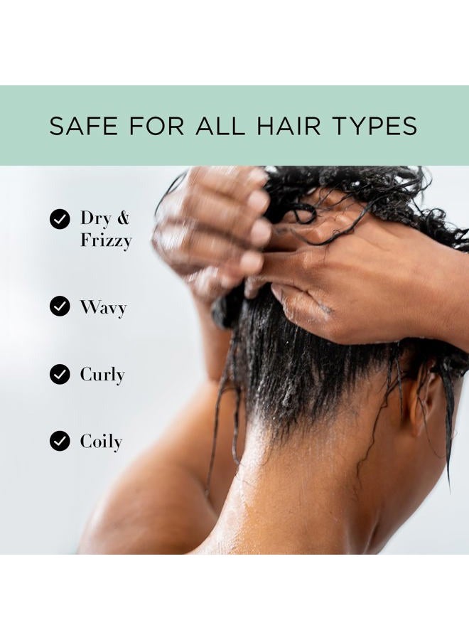 Unwash بلسم التنظيف البيولوجي من أنواش - بلسم تنظيف لطيف ومرطب، خالي من الكبريتات والبارابين، للشعر المجعد والمجعد والجاف، 33.8 أونصة سائلة - Image 5