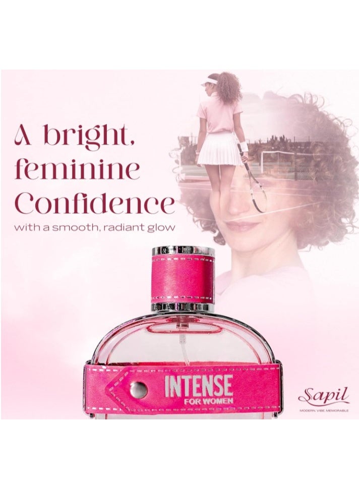 Sapil Intense for Women Eau De Toilette 100ml, Affordable Luxury Perfume, Floral Fragrance with Orange, Green Top Notes, Bold Blend Perfumes for Women - Image 3