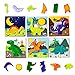 Klevly 6 PK Dinosaur Wooden Toddler Puzzles Ages 24 Wooden Puzzles for Toddlers 18 Months to 3 Yrs Montessori Toys for 2 Year Old Learning Toys for 2 Year Olds - Image 2