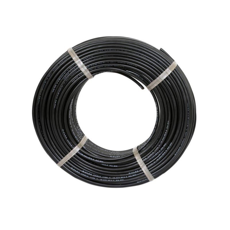 GVD PVC FR Insulated 40mm Single Core Flexible Copper Wires Cables for Home Electric Wire Domestic Industrial Electric 90 Mtr Electrical Wire Black