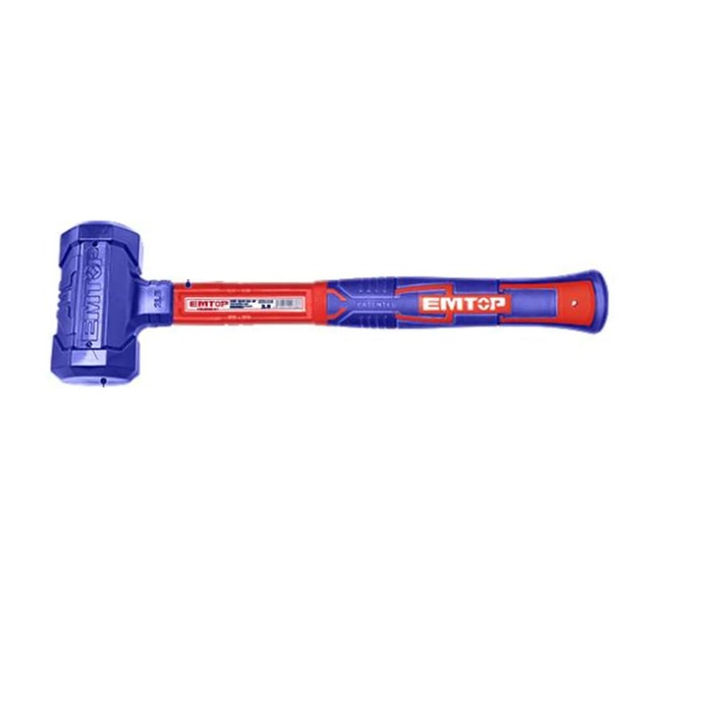 EMTOP MBTstore EMTOP EHAMDH0201 Dead Blow Mallet weight 2LB Nonmarring Plastic Non Rebounding Non spark unique design fibreglass Handle - Image 1