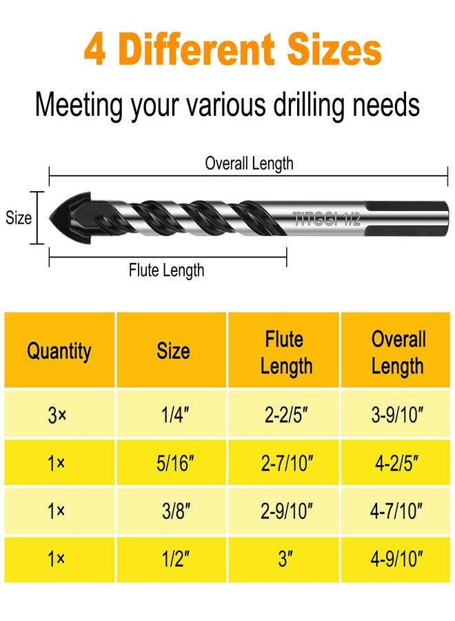 TITGGI Masonry Drill Bit Set (6PCS) - Image 2