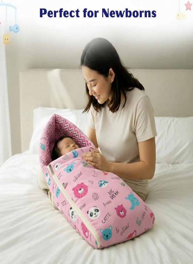 Toddylon Baby Essentials for Newborn Kit 38 in 1 Newborns Baby Set | New Born Baby Kit Combo Set & Maternity Hospital Bag Kit | Infant Combo Set for New Born Boys & Girls (0-6 Months) Pink - Image 3