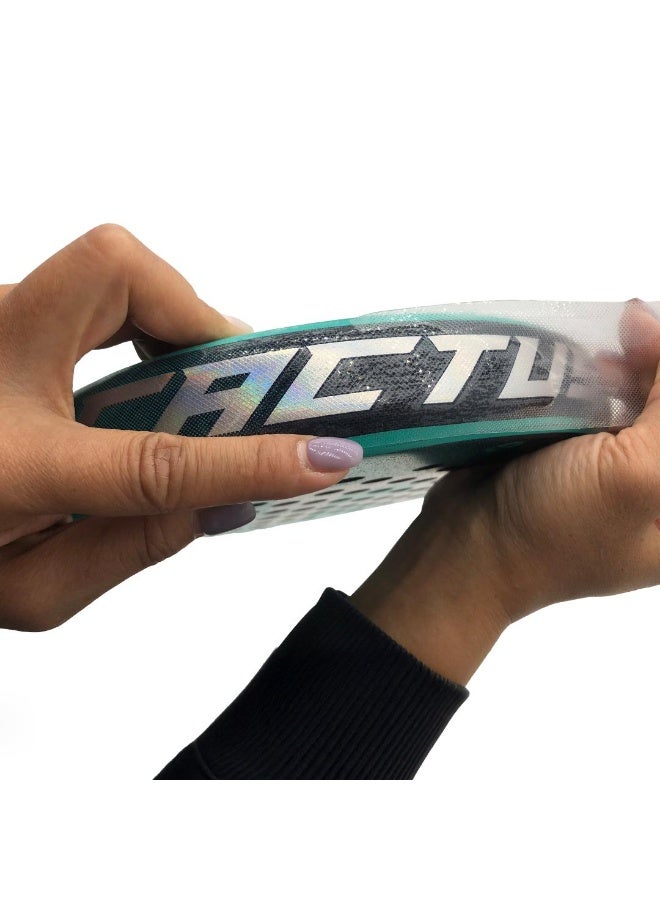 Cactus Sports Padel Racket Sanded Transparent Protector Tape Polyurethane 40x3.8cm - Image 1