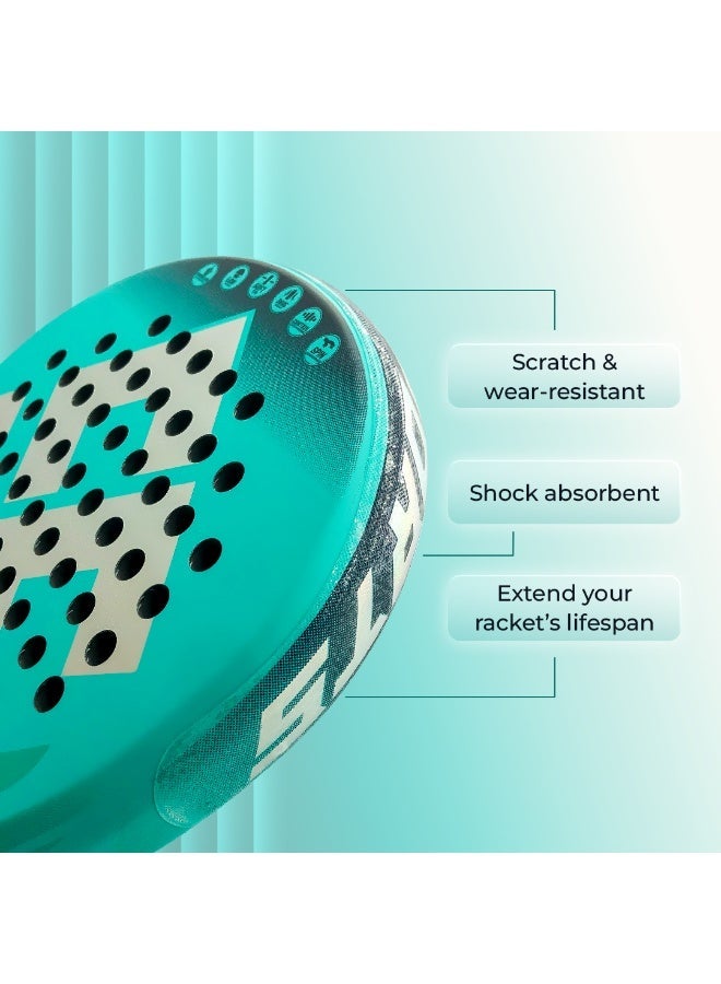 Cactus Sports Padel Racket Sanded Transparent Protector Tape Polyurethane 40x3.8cm - Image 2