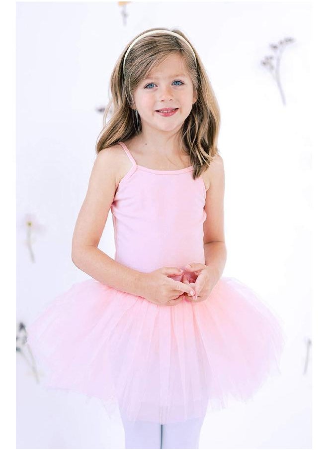 Stelle Stelle Ballet Leotards for Girls Dance Camisole Dress Tutu Skirted Ballerina Outfits Sleeveless (Toddler/Little Girl/Big Girl) (Ballet Pink (Tutu), 5-6 Years)  - Image 3