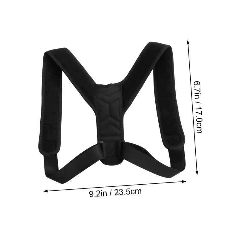 Adjustable Back Posture Belt Invisible Breathable Design For Shoulder Support Black - Image 3
