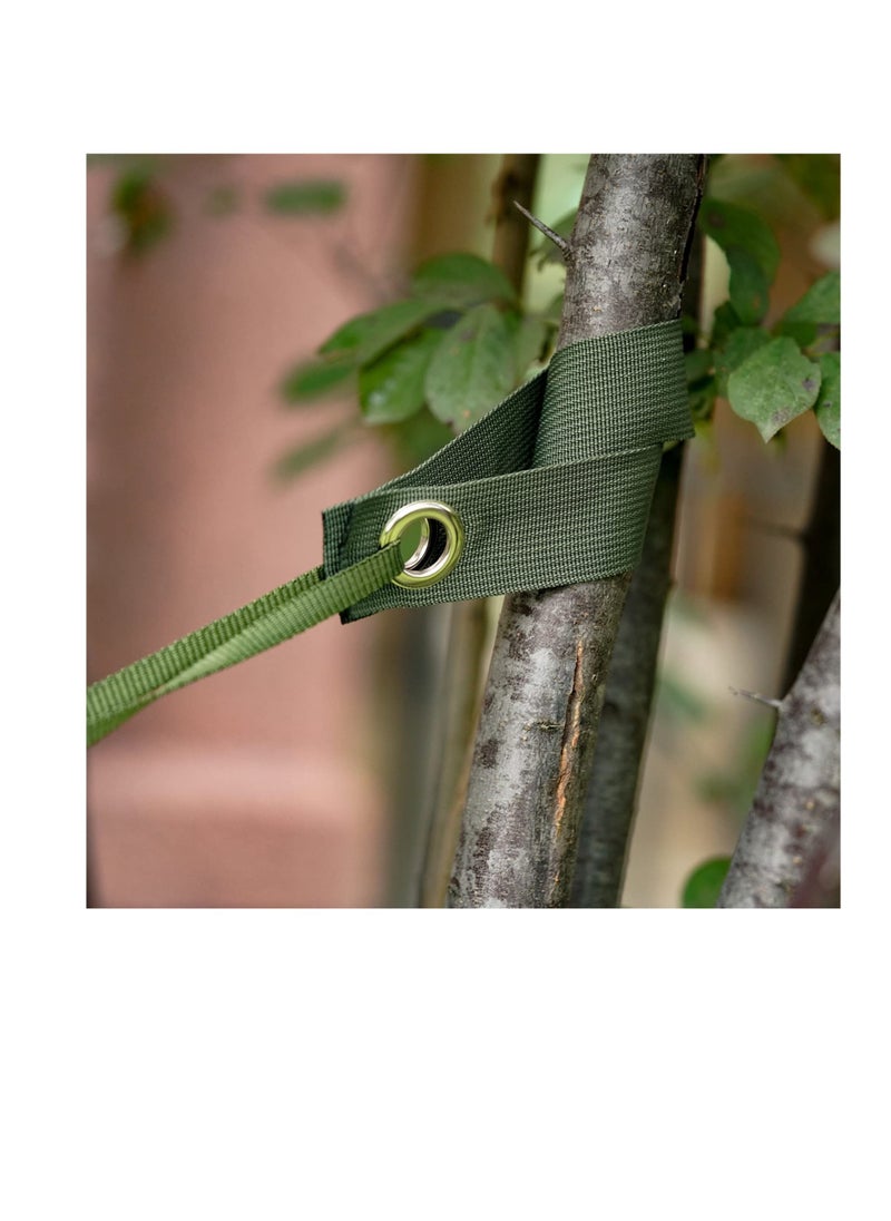 Excefore - 12 Pack Windproof Tree Shaping Belt, Tree Support Strapfor Staking, Guying, Plant Support (Green) - Image 1