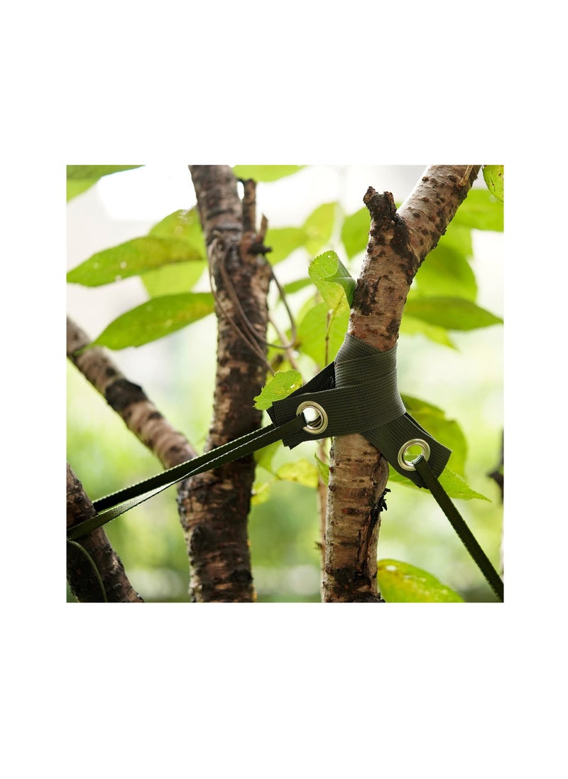 Excefore - 12 Pack Windproof Tree Shaping Belt, Tree Support Strapfor Staking, Guying, Plant Support (Green) - Image 1
