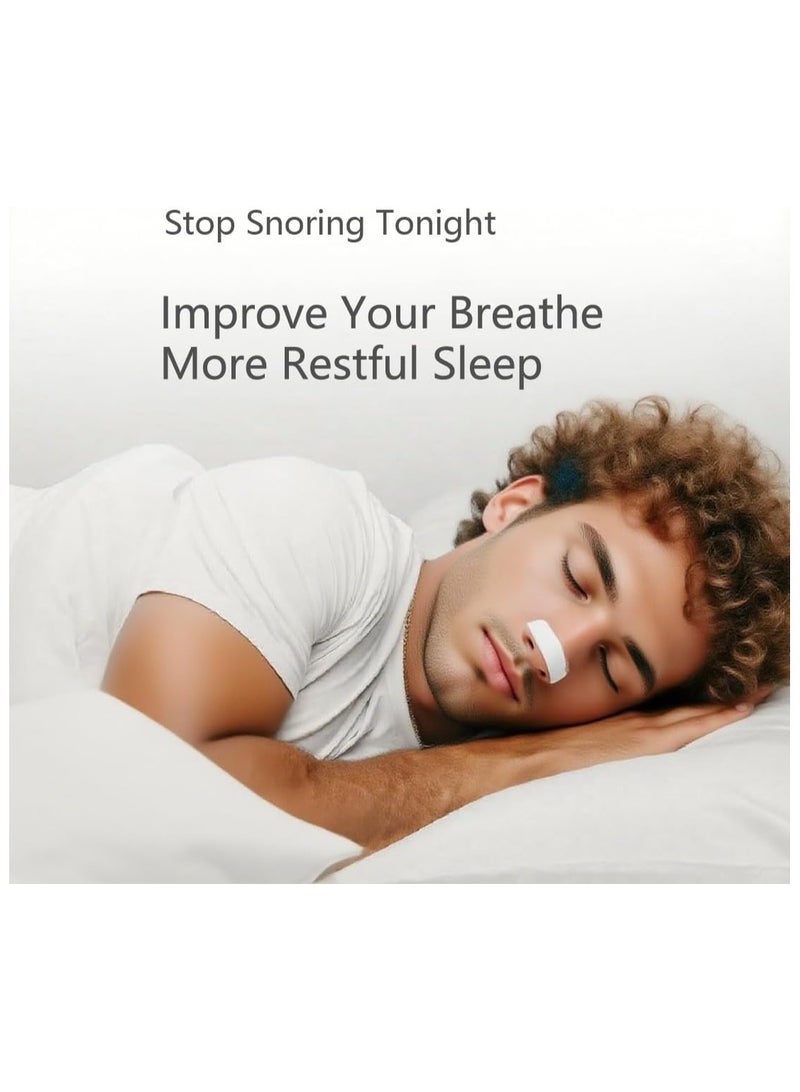 60 Count Magnetic Breathing Nasal Strip, Nose Magnets, Anti-Snoring Sleep Nasal Strips, Improve Sleep Quality,Sleep Aid for Men & Women (White 60Count) - Image 2