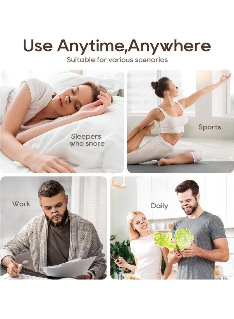 60 Count Magnetic Breathing Nasal Strip, Nose Magnets, Anti-Snoring Sleep Nasal Strips, Improve Sleep Quality,Sleep Aid for Men & Women (White 60Count) - Image 5