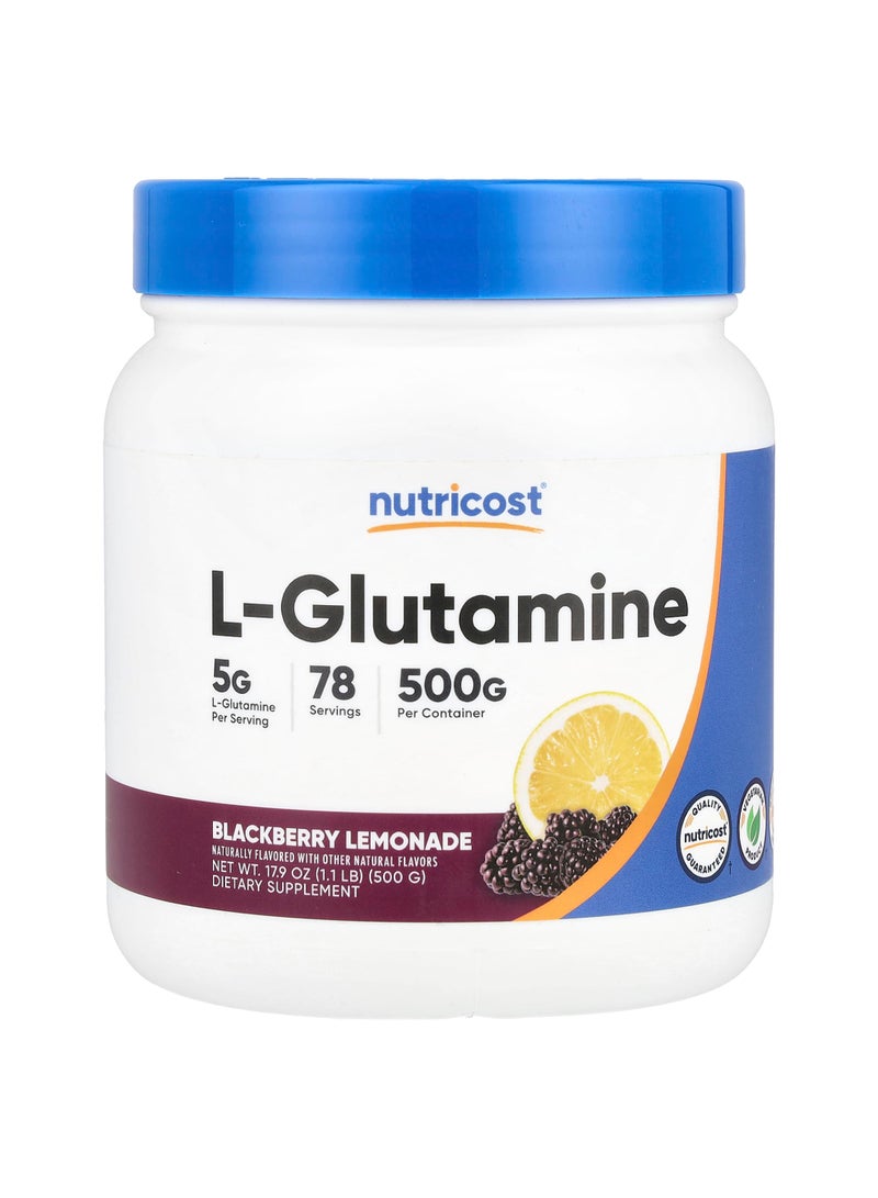L-Glutamine, Blackberry Lemonade, 17.9 oz (500 g)