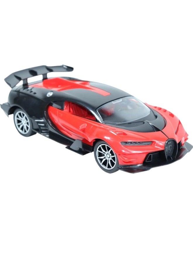 Bugatti RC High Speed ​​Drift Red Bugatti Car Rechargeable Remote Control Electric Sports Racing Toy Car Realistic Model Car with LED Light Birthday Hobby Gift for Kids, Girls, Boys - Image 1