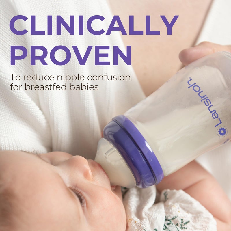 Lansinoh NaturalWave Baby Bottle Nipples, Fast Flow, Size F, 6+ Months, 4 Count â€“ 100% Soft, Durable Silicone, Made Without BPA BPS, Anti-Colic, Supports Babyâ€™s Developing Mouth and Teeth - Image 5