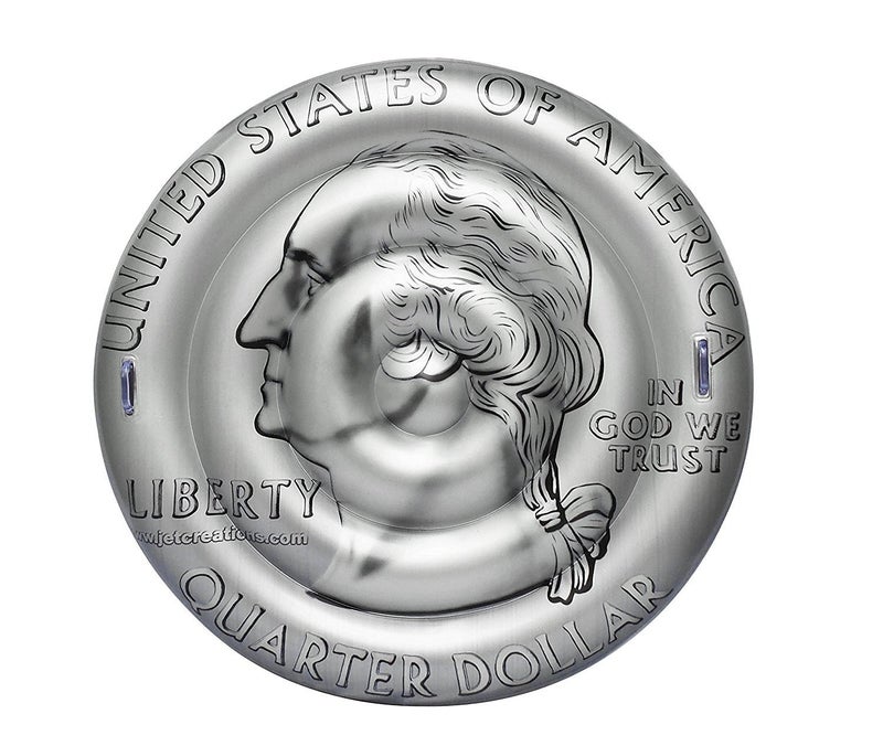 Jet Creations Jetsup FUNCOIN25 Big Money US Quarter Pool Float Floatie Raft 60 Silver - Image 2