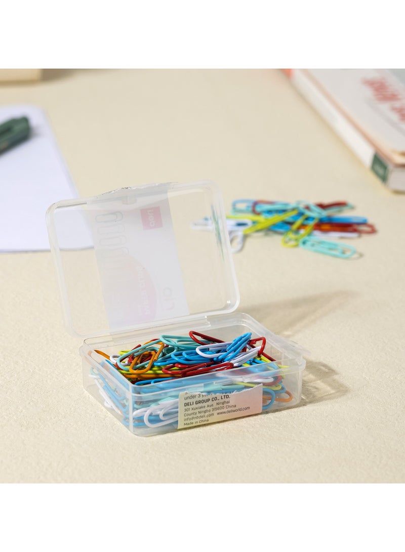 Deli E0024 Paper Clips - 29mm, Assorted Colors - Image 3