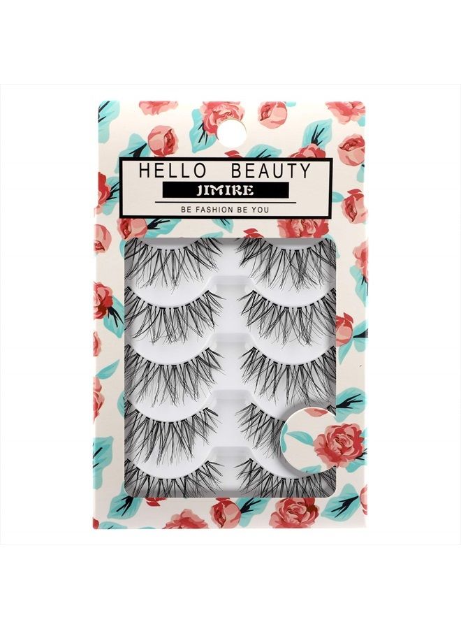 JIMIRE HELLO BEAUTY Multipack False Eyelashes Glam 614 Lashes - Image 1