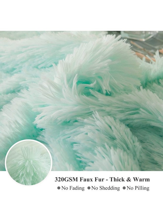 CottonFry غطاء وسادة جسم من قطنفراي فائق النعومة من المخمل مع سحاب مخفي، غطاء وسادة جسم بسحاب (أكوا (فرو)، 20x54) - Image 4