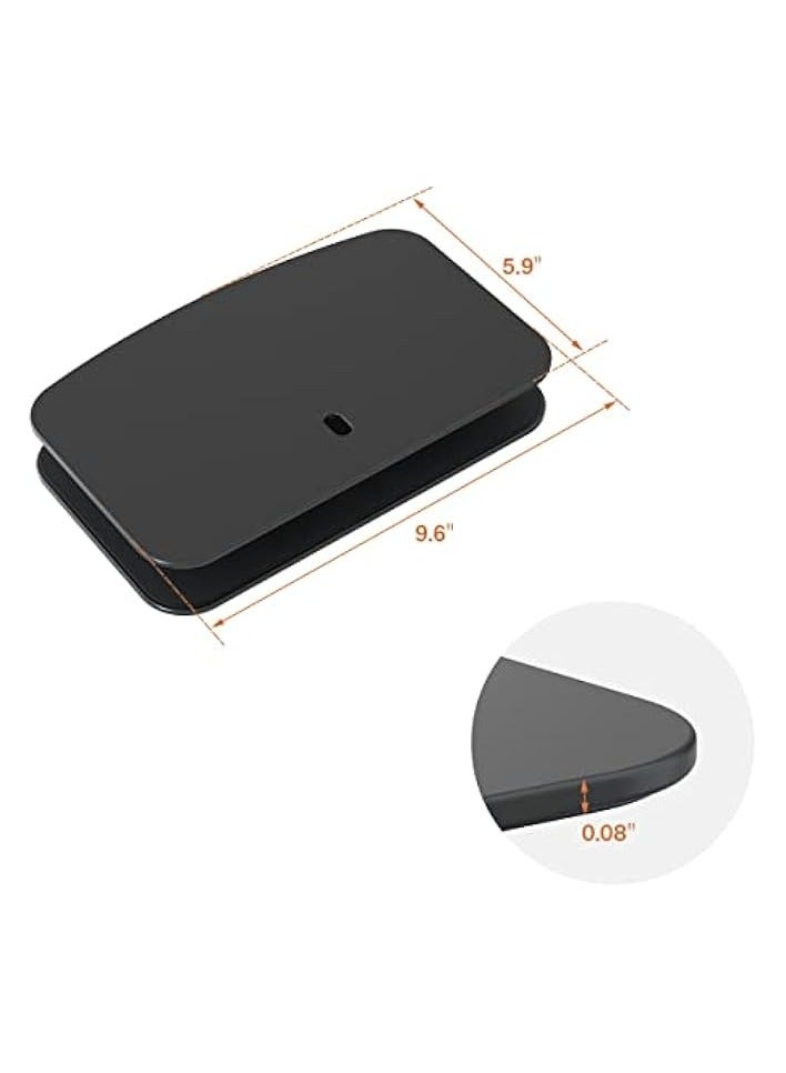 erorex Monitor Mount Reinforcement Plate for Thin, Glass and Other Fragile Tabletop, Universal Steel Bracket Plate Fits Most Monitor Stand C Clamp Installation HD05B-001 - Image 5