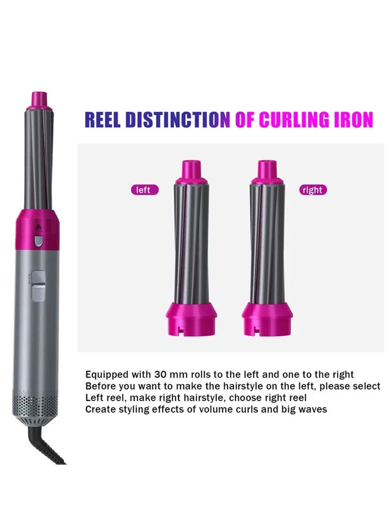 FEND 5 In 1 Multi Functional Hair Curler Comb Hot Air Styler Curler Straightening Curling Styling Brush Tool - Image 4