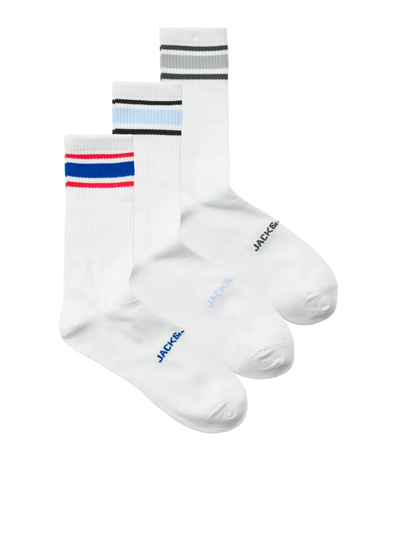 جاك اند جونز 3 Pack of Tennis Crew Socks