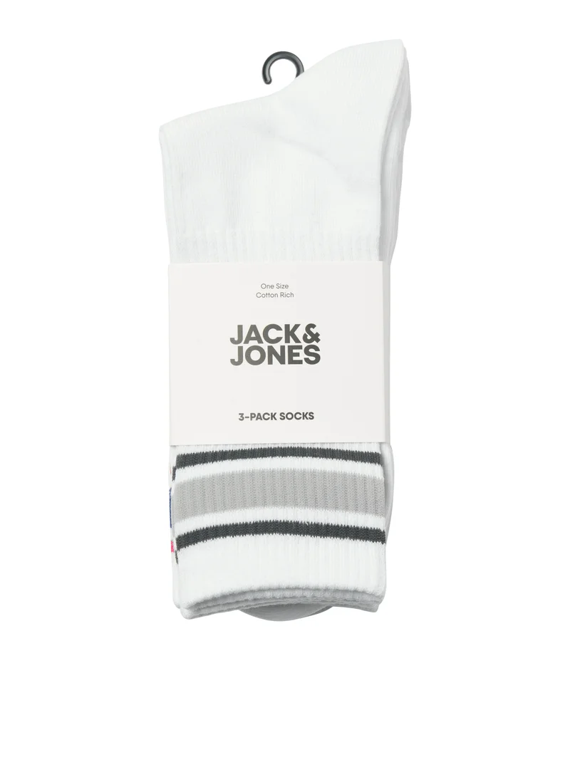 جاك اند جونز 3 Pack of Tennis Crew Socks