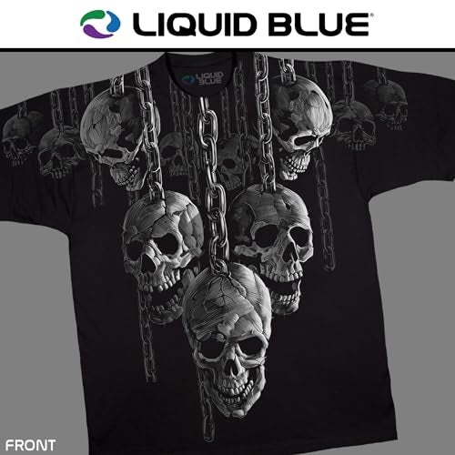 Liquid Blue تي شيرت سائل أزرق للرجال بحجم زائد، أسود، XXX-Large - Image 2