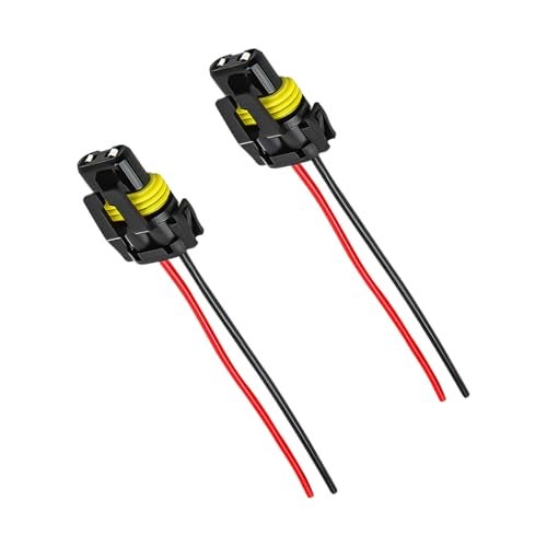 Wevdn 2 PCS 9005 HB3 9006 HB4 9012 Bulb Socket Headlight Connector Female Adapter Wiring Harness Socket Automotive Headlights Fog Lights Socket Wire Replacement Car Accessories - Image 1