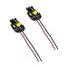 Wevdn 2 PCS 9005 HB3 9006 HB4 9012 Bulb Socket Headlight Connector Female Adapter Wiring Harness Socket Automotive Headlights Fog Lights Socket Wire Replacement Car Accessories - Image 2