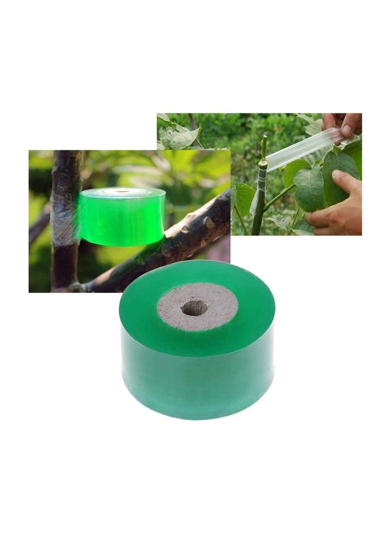 Grafting Tape Stretchable Self-Adhesive Membrane for Fruit Trees, Garden Plants Repair Self-Adhesive Gardening Tape, 100m x 3cm,39.37 x 1.2 inch - Image 1