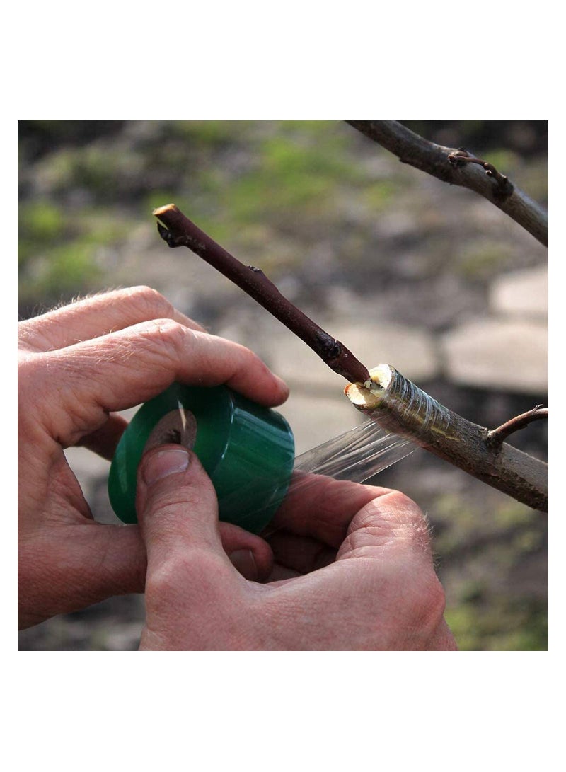 Grafting Tape Stretchable Self-Adhesive Membrane for Fruit Trees, Garden Plants Repair Self-Adhesive Gardening Tape, 100m x 3cm,39.37 x 1.2 inch - Image 3