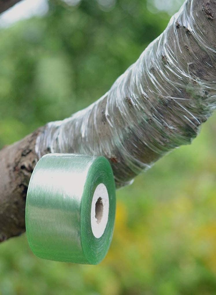 Grafting Tape Stretchable Self-Adhesive Membrane for Fruit Trees, Garden Plants Repair Self-Adhesive Gardening Tape, 100m x 3cm,39.37 x 1.2 inch - Image 2