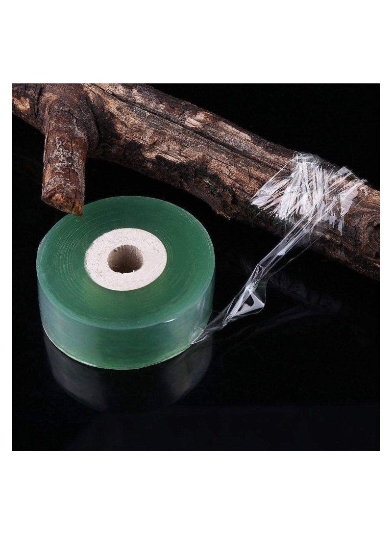 Grafting Tape Stretchable Self-Adhesive Membrane for Fruit Trees, Garden Plants Repair Self-Adhesive Gardening Tape, 100m x 3cm,39.37 x 1.2 inch - Image 4