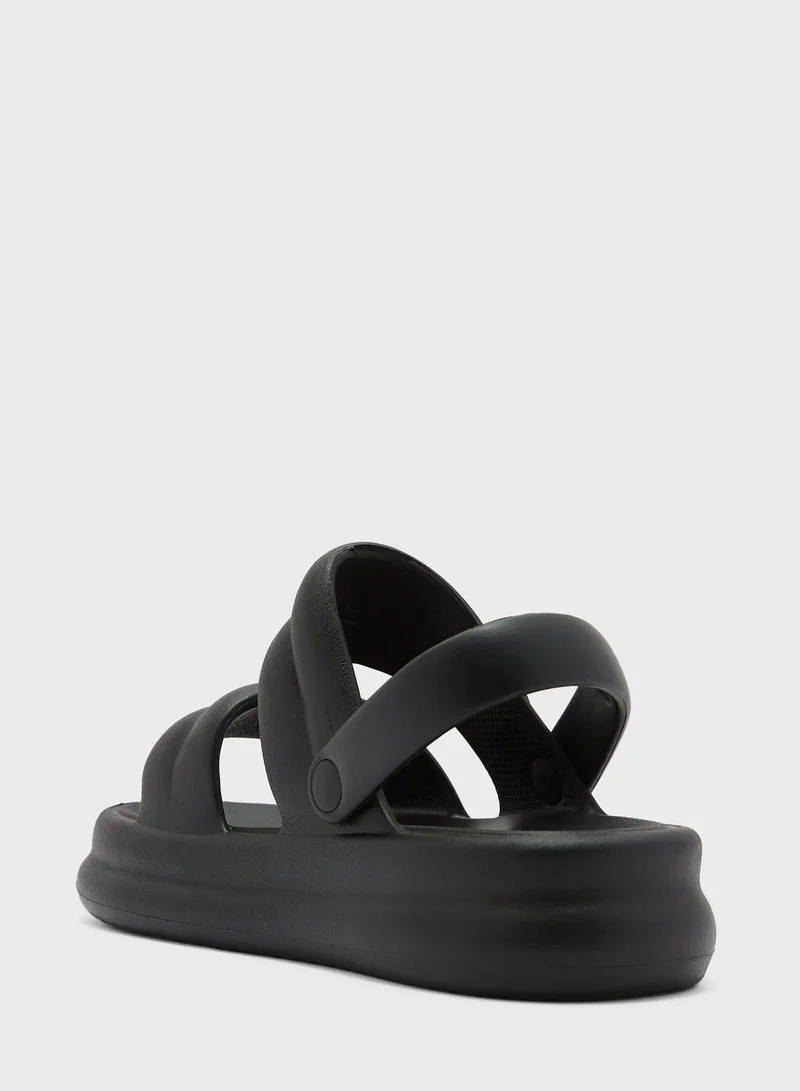 Ginger Platform Double Strap Slides