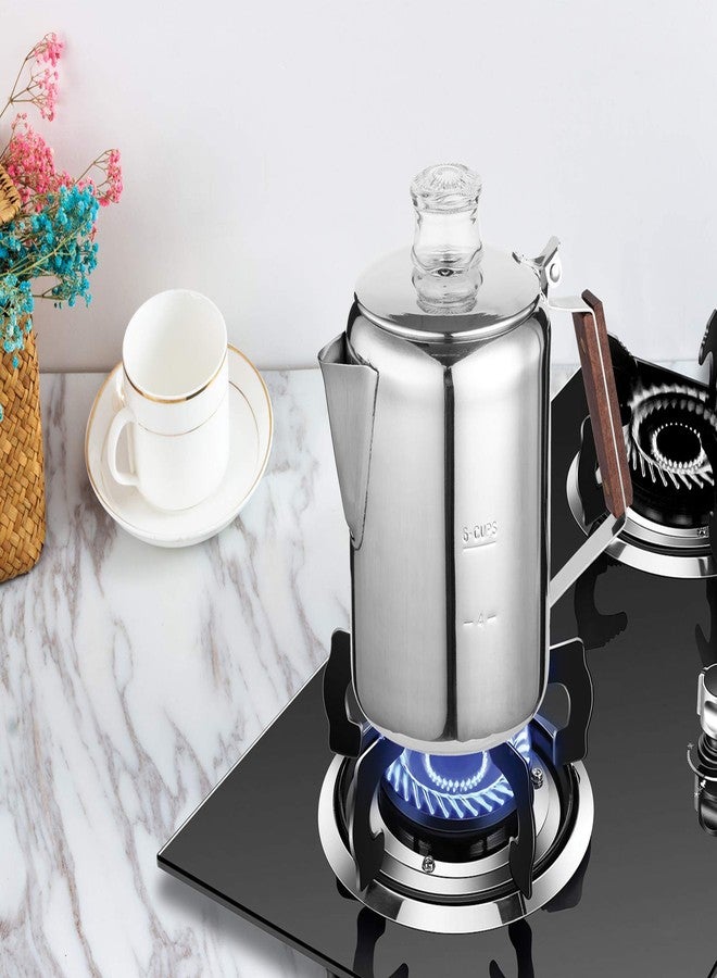 Fox Run Rapid Brew Stainless Steel Stovetop Coffee Percolator, 2-6 Cup - Image 2