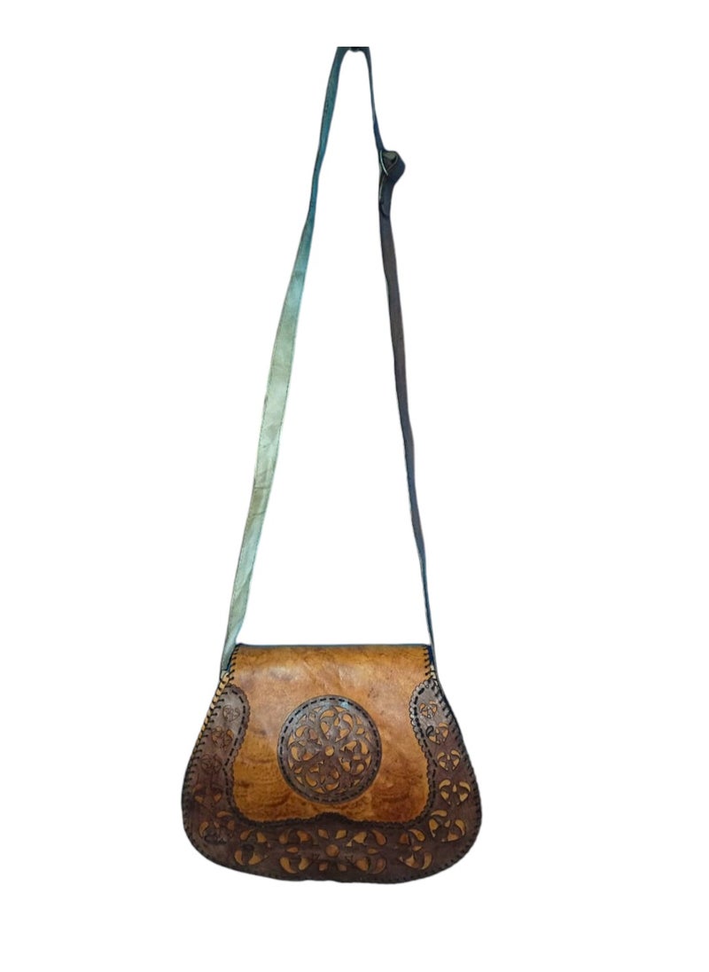 Sheer Fashionable Leather Crossbody Bag  - Image 1