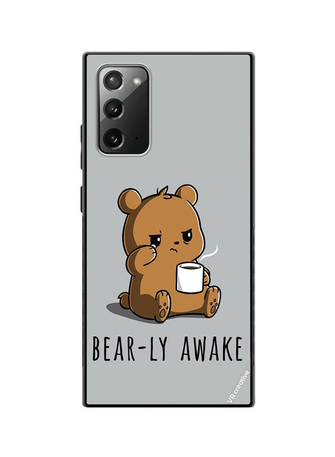 VR CREATIVE Protective Case Cover For Samsung Galaxy Note20 5G Bearly Awake Design Multicolour - Image 1