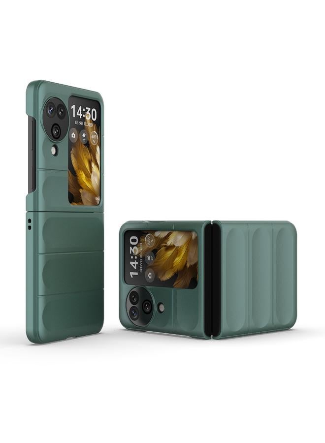 اس-توب جراب لهاتف OPPO Find N3 Flip Magic Shield Fold PC جراب هاتف مقاوم للصدمات - Image 3