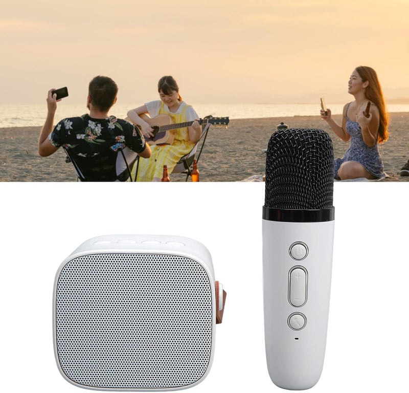 klarako Mini Karaoke Machine, MiniSpeaker Karaoke Machine with Microphone, HiFi Surround High and Low Sound Multiple Playback Modes Portable Wireless Speaker - Image 5