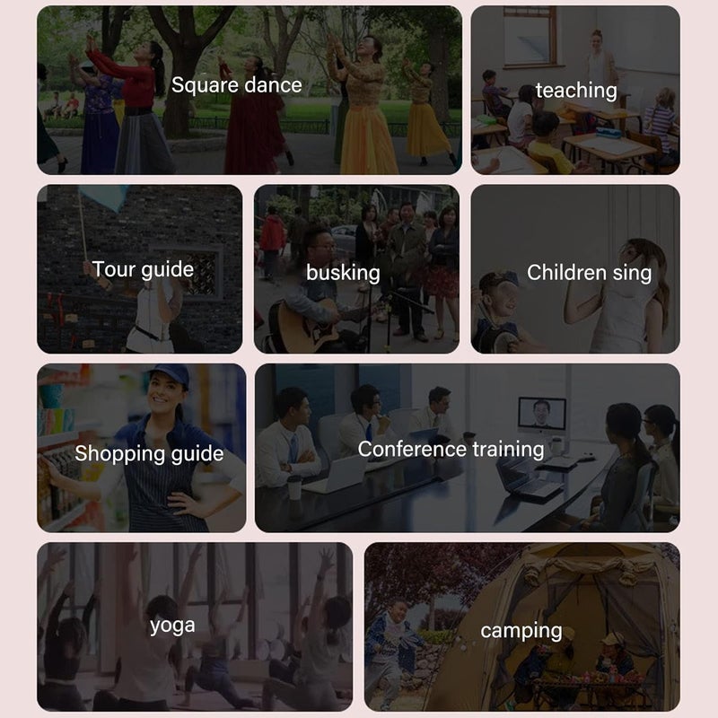 klarako Mini Karaoke Machine, MiniSpeaker Karaoke Machine with Microphone, HiFi Surround High and Low Sound Multiple Playback Modes Portable Wireless Speaker - Image 4