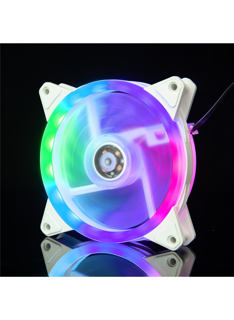 Generic Aurora Eclipse 16LED 12025 Dual Ring PC Case FanDouble ring White Box 6 color Double ring White Box 6 color 