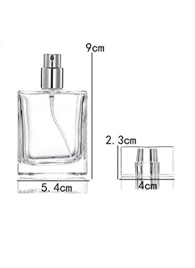 Generic - 50ml Travel Refillable Perfume Atomizer Empty Glass Bottle Perfume Spray Mini Portable Bottle set (Clear) - Image 1