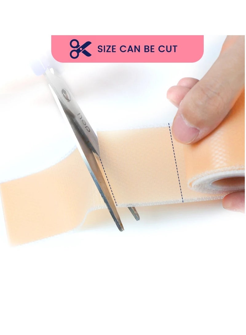 Sumifun شرائح ندبات السيليكون من السيليكون الطبي - 1.5م، شريط ندبات السيليكون للكيلويد، ندبات العملية القيصرية، إزالة ندبات الجراحة، لفة جل السيليكون، لاصقات إزالة الندبات، شرائط إزالة الندبات - Image 4