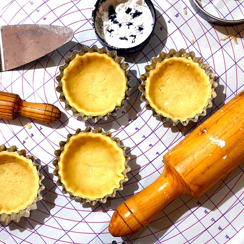 6pcs Stainless Steel Non Stick Flower Egg Tart Molds Reusable Baking Cups - Image 5