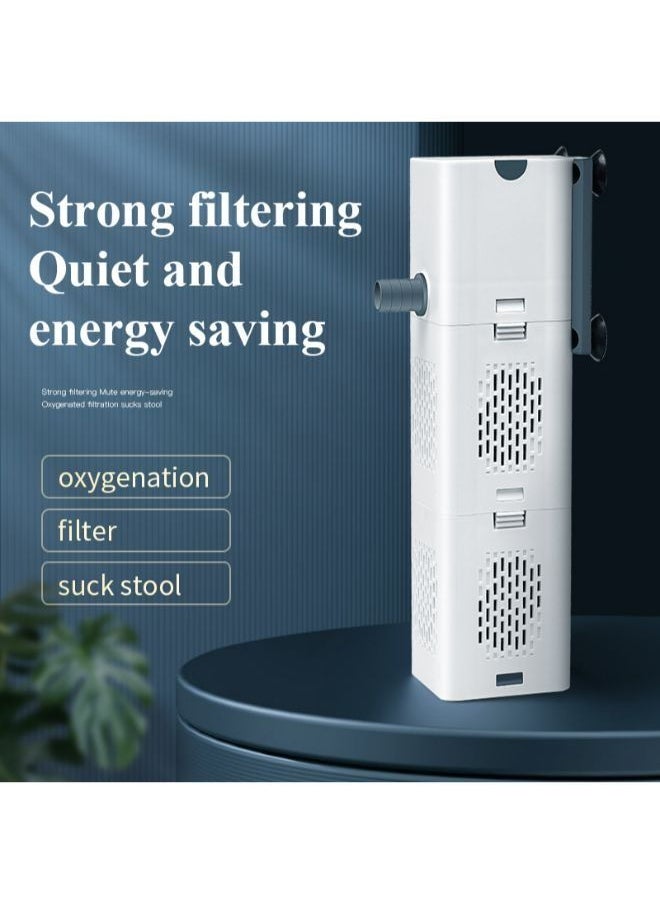 Generic - Ultra Quiet Fish Tank Filter 4-in-1 Internal Aquarium Filter - Image 1