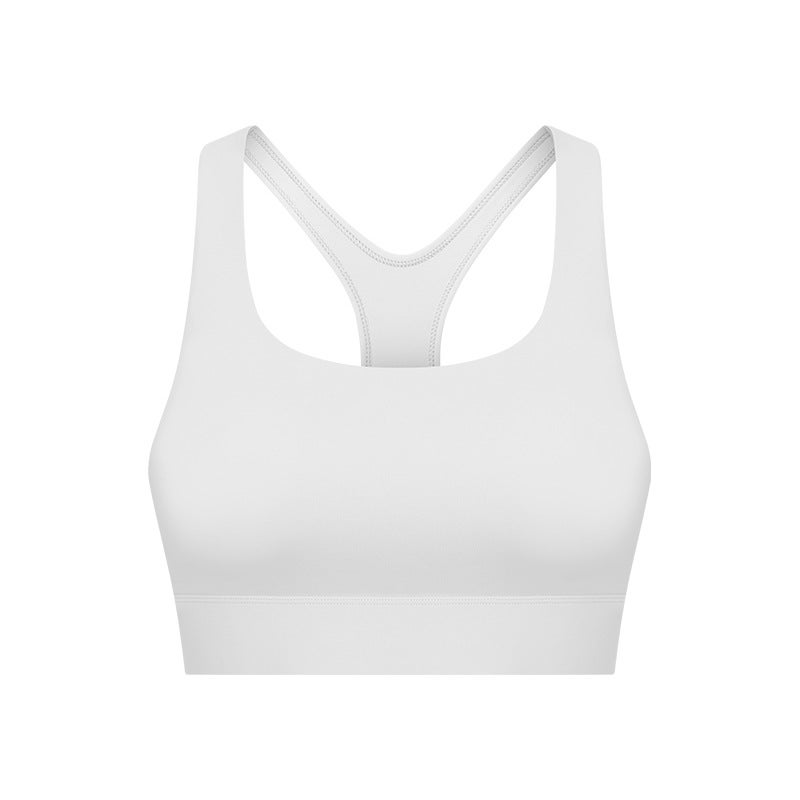 High-Intensity Shock-Absorbing Yoga Bra – Cotton Blend Push-Up Sports Bra for Young Women - Image 1