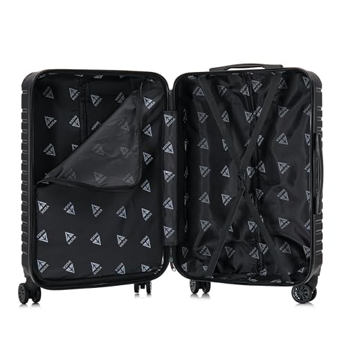 InUSA DEEP Luggage with GEL Handle | Spacious Traveling Suitcases Travel Suitcase with Dual Spinner Wheels and Studs | 28 Inch Large Hardside Luggage | Black - Image 4